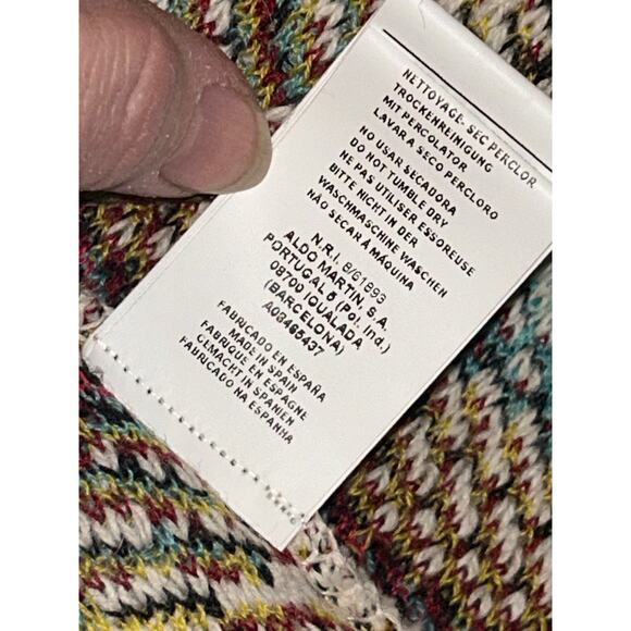 Anthropologie Aldomartin Abbie Tassel Nortic Longsleeve Cardigan Sweater - Picture 8 of 10